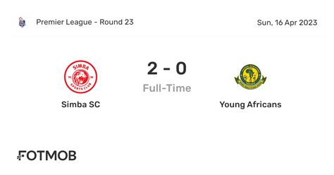 young africans sc table